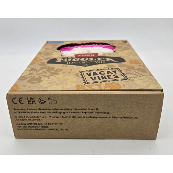 ZURU Fuggler Vacay Vibes Sketchy Squirrel Funny Ugly Monster Plush 9in Teeth - Picture 5 of 7